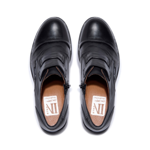 Carl Scarpa Gabbi Black Leather Loafers